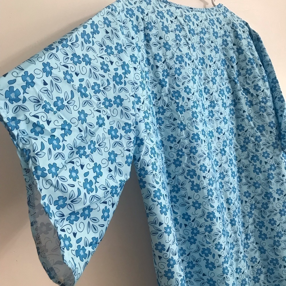MISSLOOK lounge dress comfortable blue Sz Xl 3/4 sleeve - Picture 4 of 4